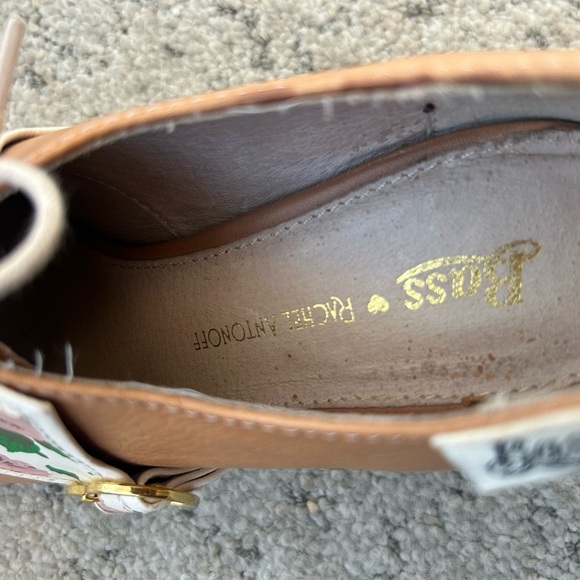 BASS X Rachel Antonoff “Louisa Flow Power” size 7.5 floral and heart saddle heel - Picture 4 of 15